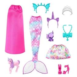 Barbie Dreamtopia - Dukke Med Fantasidyr indhold