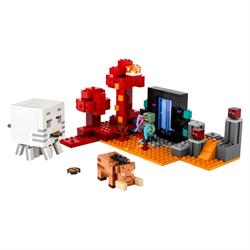 Lego Minecraft - Baghold Ved Nether Portalen Model