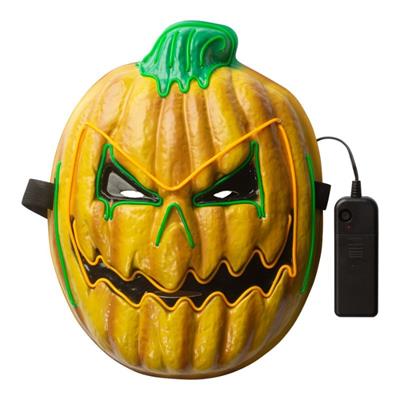 Græskar maske med LED lys