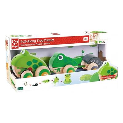 Hape - Pull Along Frog Family