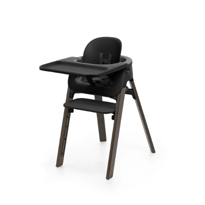 Stokke Steps Højstol Bundle, Black/Warm Brown