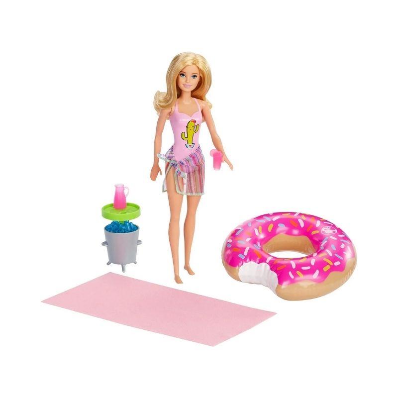 Barbie Pool Party m. dukke og tilbehør | KØB HER