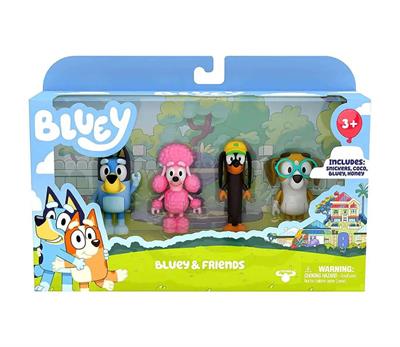 Bluey - Figurer 4pk Friends