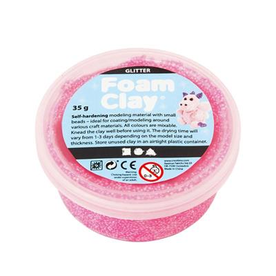 Foam Clay Glitter pink