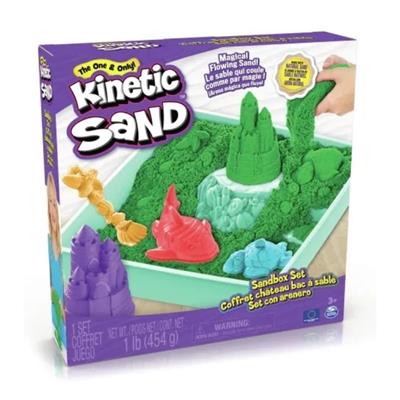 Kinetic Sand - Sandbox Sæt (Grøn)