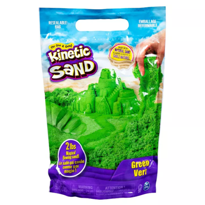 Kinetic Sand -  Pose med 907 g (Grøn)