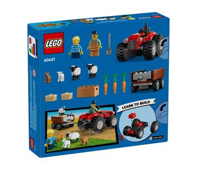 LEGO City - Rød Traktor Med Anhænger Og Får