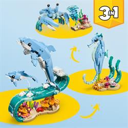 LEGO Creator 3-i-1 - Havdyr: Smukke delfiner indhold