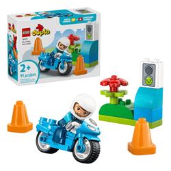 LEGO Duplo - Blå Politimotorcykel indhold