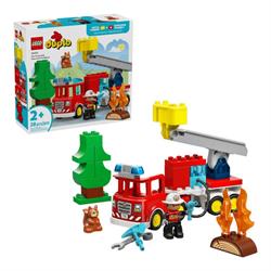 LEGO Duplo - Brandbil med Slange og Brandmand indhold