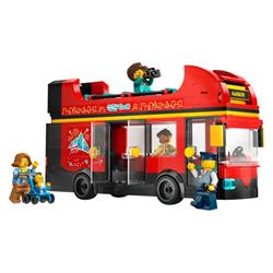 LEGO City - Rød Dobbeltdækker Turistbus Model