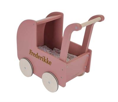 Little Dutch - Dukkevogn M. Tekstiler (Rosa)