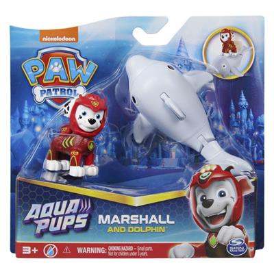 Paw Patrol - Aqua Pups Marshall og Delfin