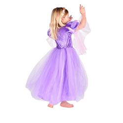 Rapunzel kjole m. fletning (98-104) bagfra