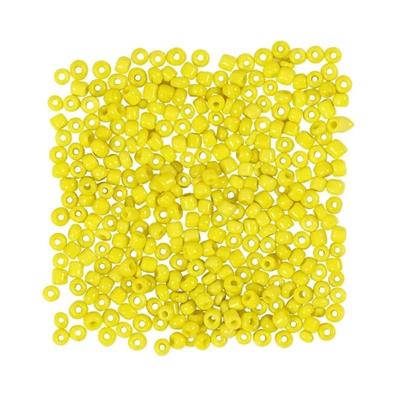 rocaiperler-25-gram-gennemfarvet-gul-