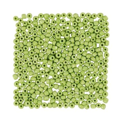 rocaiperler-25-gram-gennemfarvet-lime-groen-