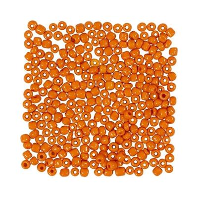 rocaiperler-25-gram-gennemfarvet-orange-