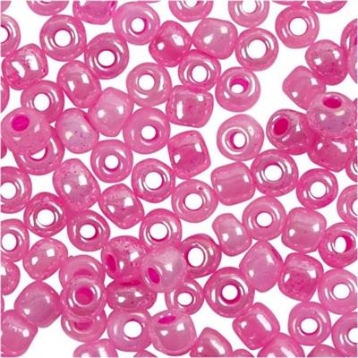 rocaiperler-25-gram-gennemfarvet-pink-