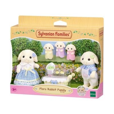 Sylvanian Families - Familien Flora Kanin med Trillinger (5735)