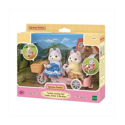 Sylvanian Families - Tandem Legesæt med Husky Bror og Søster (5637)