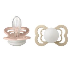 BIBS Supreme - 2-pack Blush GLOW & Vanilla GLOW (str. 2)