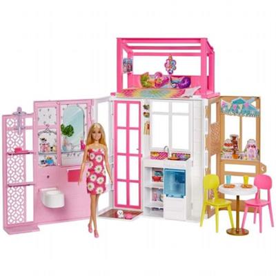 Barbie - Dukkehus med Møbler