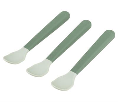 Donebydeer-babyskegreen Done by Deer - Foodie Easy-grip Baby Spoon 3-pack (Green)