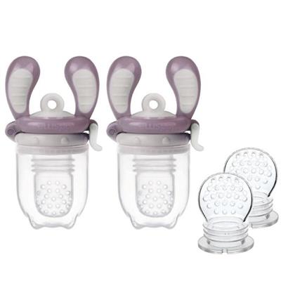 Kidsme-Feeder-Starter-pack-Plum-str.-ML-2-stk Kidsme Feeder Starter pack Lilla str. M-L (2 stk)