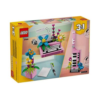 LEGO-skrivemaskinemedblomster LEGO Ceator 3 - i - 1 - Skrivemaskine Med Blomster