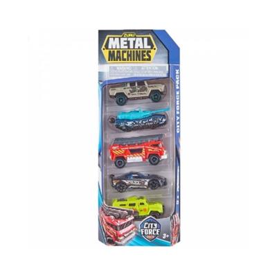 Metal-machines-city-force-5stk-pakke