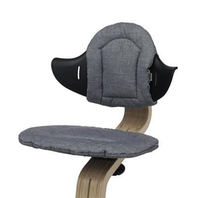 Dark Grey/Pale Blue Pude Til Højstol Fra Stokke Nomi - Billede 1