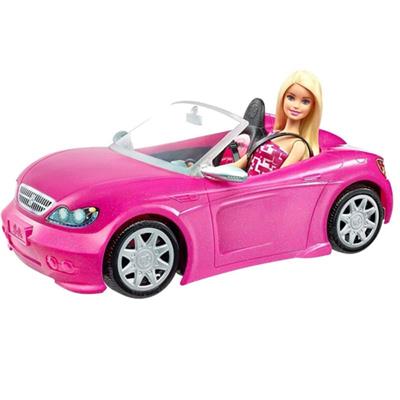 Barbie - Dukke og Bil (Pink)