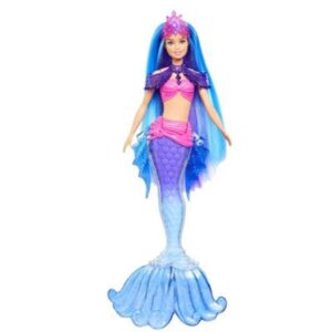 Barbie - Malibu Havfrue Dukke med Kæledyr og Tilbehør