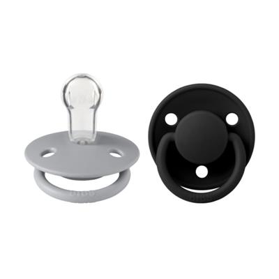 BIBS De Lux - 2-pack Cloud & Black  (Onesize) - Billede 1