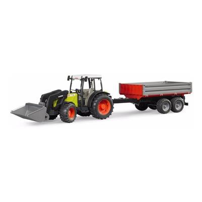 bruder-class-nectis-traktor Claas Nectis 26 F Traktor med frontlæsser og anhænger