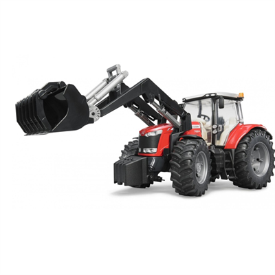 Bruder - Massey Ferguson 7600 Traktor m. Frontlæsser