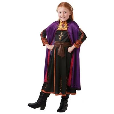Disney Frozen Anna - Kjole Og Kappe (3-4 år)