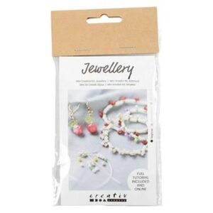 DIY Kit - Mini Smykker Elastikarmbånd Og Ørering