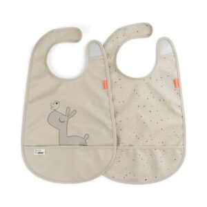 Done By Deer Hagesmæk med velcro 2 pack Lalee (Sand)
