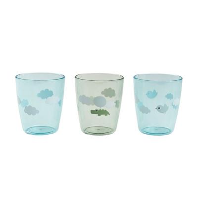 Done by Deer - Mini Glas (Happy Clouds Green)