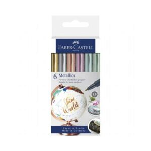 Faber Castell - Metallic Pen (6-pack)