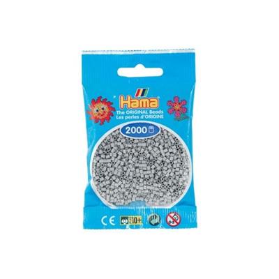 hama-mini-2000-stk-perler-lys-graa