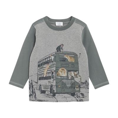 hust-and-claire-t-shirt-graa-med-dyreprint-