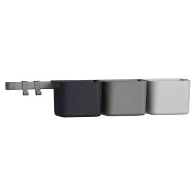 Leander - Opbevaringsholdere Lang skinne (Dusty Grey)