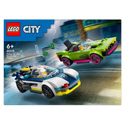 legocity-BILJAGT LEGO City - Biljagt Med Politi Og Muskelbil