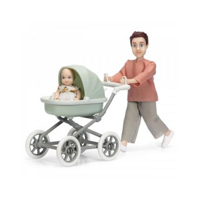 lundby-far-med-baby-og-barnevogn-