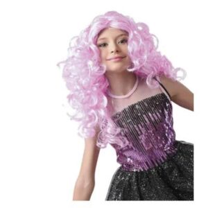 Pink Paryk Med Krøller