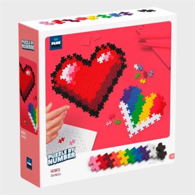 Plus-Plus - Puzzle By Number (Hjerter) - Billede 1