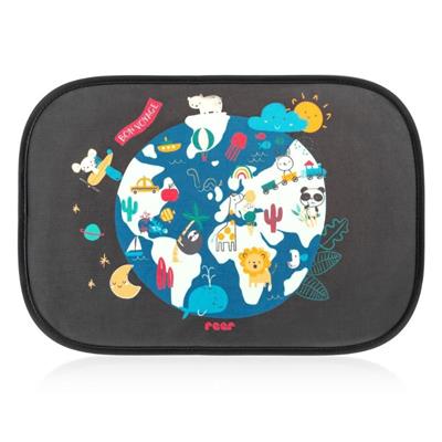 Reer - Solskærm med Worldmap (2-pack)