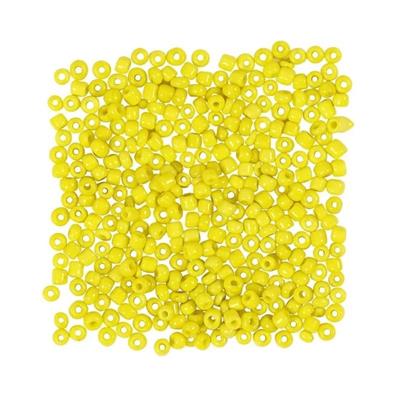 rocaiperler-25-gram-gennemfarvet-gul- rocaiperler-25-gram-gennemfarvet-gul-